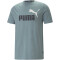 PUMA Ess+ Metallic 2 Col Logo T-Shirt Herren 85 - adriatic XXL