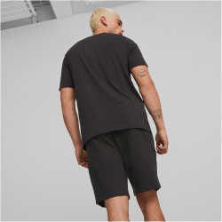 PUMA Ess+ Metallic 2 Col Logo T-Shirt Herren 61 - PUMA black/white XL