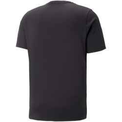 PUMA Ess+ Metallic 2 Col Logo T-Shirt Herren 61 - PUMA black/white XXL
