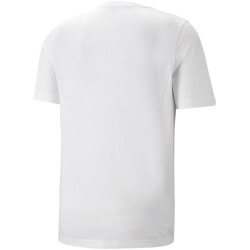 PUMA Ess+ Metallic 2 Col Logo T-Shirt Herren 58 - puma white/dark night 3XL