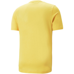 PUMA Ess+ Metallic 2 Col Logo T-Shirt Herren 43 - mustard seed L