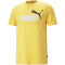 PUMA Ess+ Metallic 2 Col Logo T-Shirt Herren 43 - mustard seed XXL