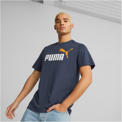 PUMA Ess+ Metallic 2 Col Logo T-Shirt Herren 15 - dark...
