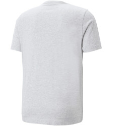 PUMA Ess+ Metallic 2 Col Logo T-Shirt Herren 04 - light gray heather XL