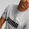 PUMA Ess+ Metallic 2 Col Logo T-Shirt Herren 04 - light gray heather XL