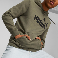 PUMA Essentials Big Logo Fleece-Hoodie Herren 36 - green...