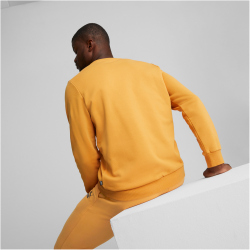 PUMA Ess Small Logo Crew Fleece-Sweatshirt Herren 27 - desert clay S