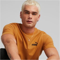 PUMA Essentials Small Logo T-Shirt Herren 27 - desert clay L