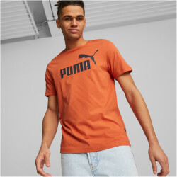 PUMA Essentials Logo T-Shirt Herren 94 - chili powder M