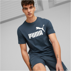 PUMA Essentials Logo T-Shirt Herren 61 - dark night 3XL