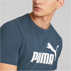 PUMA Essentials Logo T-Shirt Herren 61 - dark night 3XL