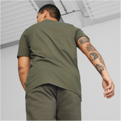 PUMA Essentials Logo T-Shirt Herren 36 - green moss S