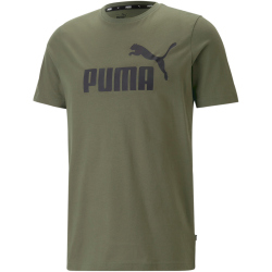 PUMA Essentials Logo T-Shirt Herren 36 - green moss 3XL