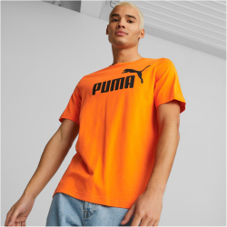 PUMA Essentials Logo T-Shirt Herren 23 - cayenne pepper XXL