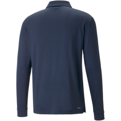 PUMA YouV langarm Poloshirt Herren 03 - navy blazer XS