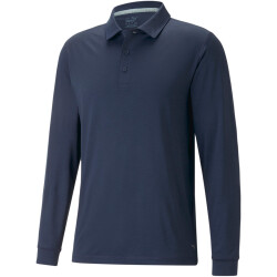 PUMA YouV langarm Poloshirt Herren 03 - navy blazer L