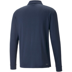 PUMA YouV langarm Poloshirt Herren 03 - navy blazer L