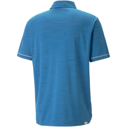 PUMA Cloudspun Haystack Poloshirt Herren 08 - lake blue heather/high rise L