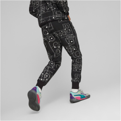 PUMA Courtside Booster Jogginghose Herren 01 - PUMA black/court aop XL