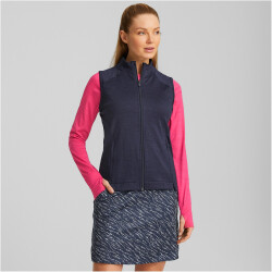PUMA Cloudspun Heather Golf Weste Damen 02 - navy blazer...