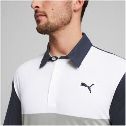 PUMA Cloudspun Colorblock Poloshirt Herren 02 - navy blazer/high rise M