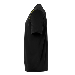 uhlsport GOAL POLYESTER TRAINING T-SHIRT schwarz/limonengelb M