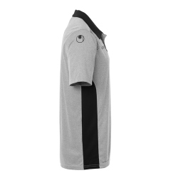 uhlsport GOAL Poloshirt Kinder dark grey melange/schwarz 140
