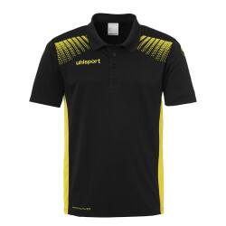 uhlsport GOAL Poloshirt Kinder schwarz/limonengelb 140