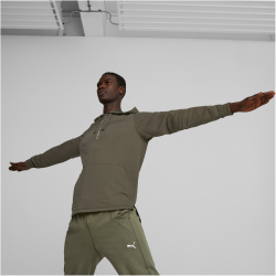 PUMA Studio Yoga-Hoodie Herren 73 - green moss XL