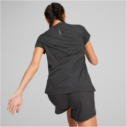 PUMA Run Favorite Heather kurzarm Laufshirt Damen 01 - puma black heather XXL