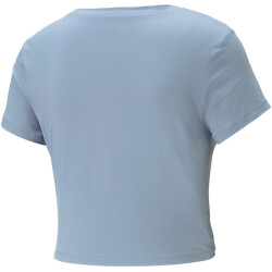 PUMA Studio Yogini Lite Twist T-Shirt Damen 18 - filtered ash M