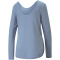 PUMA Studio Yogini Lite langarm Yogashirt Damen 18 - filtered ash S