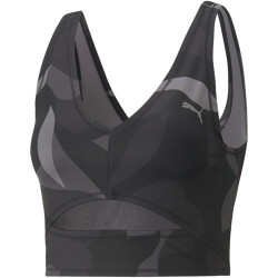 PUMA Studio Print Crop-Top Damen 51 - puma black/florista S