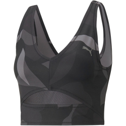 PUMA Studio Print Crop-Top Damen 51 - PUMA black/florista M
