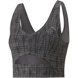 PUMA Studio Print Crop-Top Damen 01 - PUMA black/shibori L