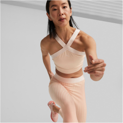 PUMA Flawless Sculpt Longline Sport-BH Damen 66 - rose dust M