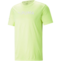 PUMA Fit Logo T-Shirt Herren 38 - fast yellow L