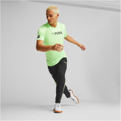 PUMA Fit Logo T-Shirt Herren 34 - fizzy lime L