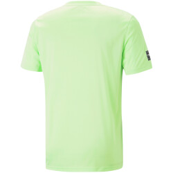 PUMA Fit Logo T-Shirt Herren 34 - fizzy lime L