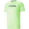 PUMA Fit Logo T-Shirt Herren 34 - fizzy lime L