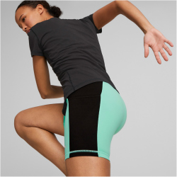 PUMA Fit 5" enge Shorts Damen 76 - electric peppermint/puma black S