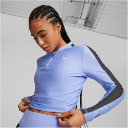 PUMA Fit Eversculpt 1/4-Zip Sweatshirt Damen 28 - elektro...