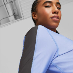 PUMA Fit Eversculpt 1/4-Zip Sweatshirt Damen 28 - elektro purple/puma black S