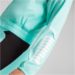 PUMA Fit Fashion Webjacke Damen 76 - electric peppermint XS