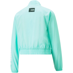 PUMA Fit Fashion Webjacke Damen 76 - electric peppermint XS