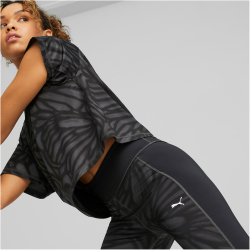 PUMA Train Favorites All-Over-Print High-Waist 7/8 Training Leggings Damen 51 - PUMA black/asphalt XS