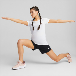 PUMA Train Favorite Jersey Cat Trainingsshirt Damen 02 - PUMA white XS