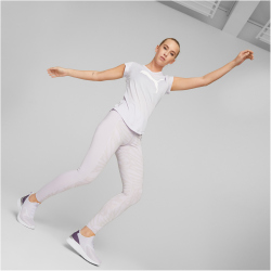 PUMA Train Favorite Heather Cat Trainingsshirt Damen 68 - spring lavender heather L