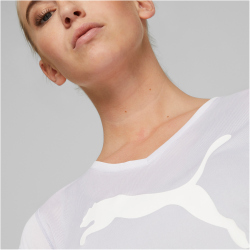 PUMA Train Favorite Heather Cat Trainingsshirt Damen 68 - spring lavender heather L