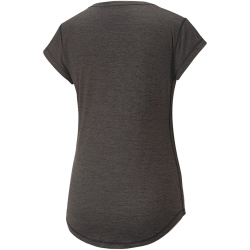 PUMA Train Favorite Heather Cat Trainingsshirt Damen 56 - PUMA black heather/elektro purple XS